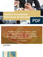 Diapositiva Gestión Estructura de Documentos