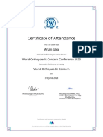 Certificate of Attendance: Artan Jaka