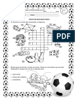 Prova de Ed. Física-2°Ano-Vera