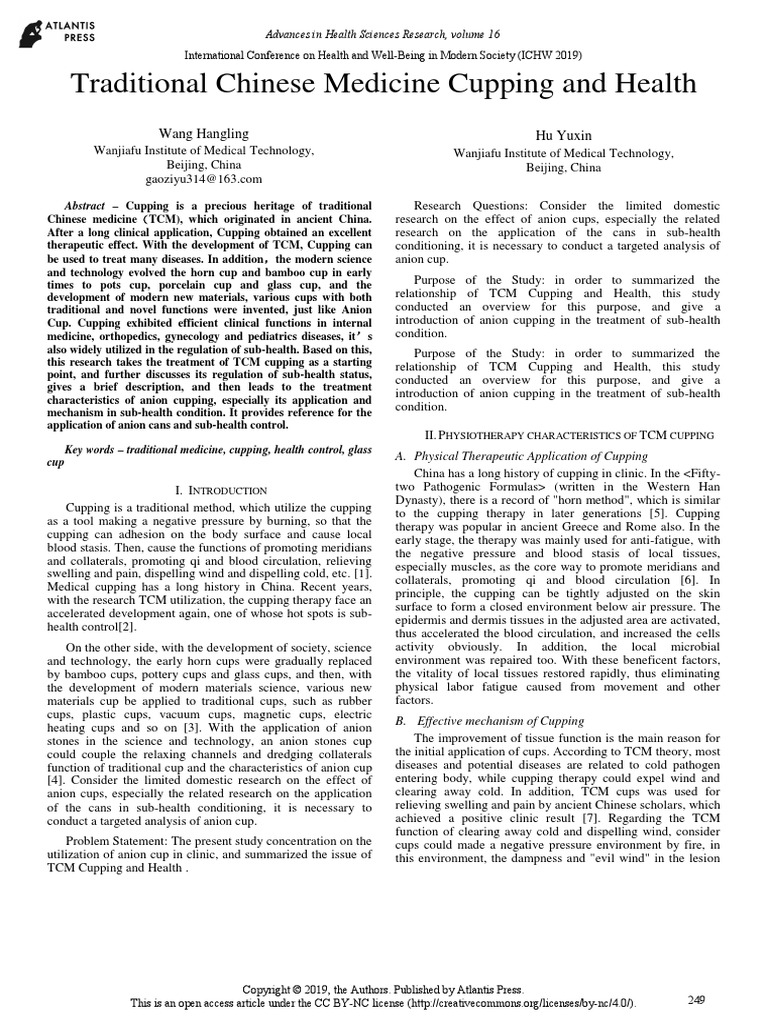 1.traditional Chinese Medicine Cupping PDF Traditional Chinese Medicine Weight Loss