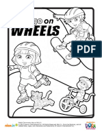 Dora & Diego On Wheels Coloring Pack