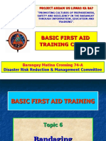 Basic First Aid - ToPIC 5 (Bandaging)