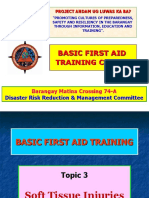 Basic First Aid - ToPIC 3 (Soft Tissue Injuries)