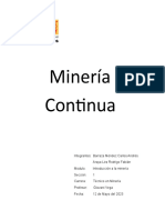 Informe de Mineria Continua Final