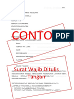 Contoh Isi Surat Lamaran Yang Harus Ditulis Tangan