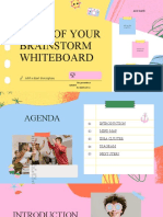 Yellow Pastel Blue Pink Simple Brainstorm Modern Scrapbook Whiteboard Presentation