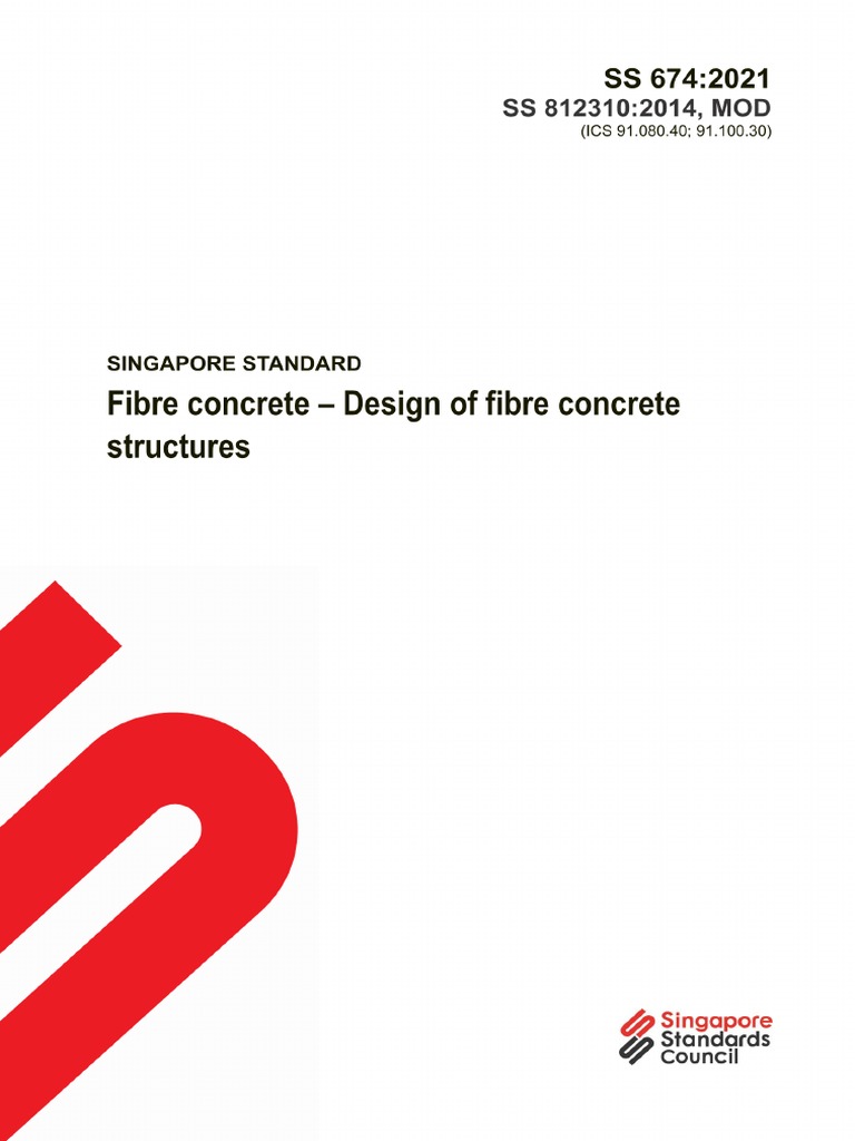 SS 674 2021 Fibre Concrete - Design of Fibre Concrete Structures | PDF ...