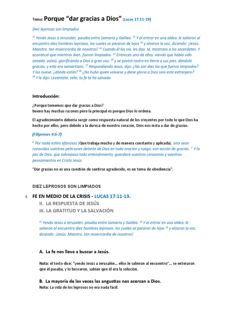 Porque Dar Gracias A Dios | PDF | Jesús | Salvación