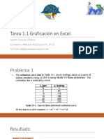Tarea 1.1. Gráficación en Excel