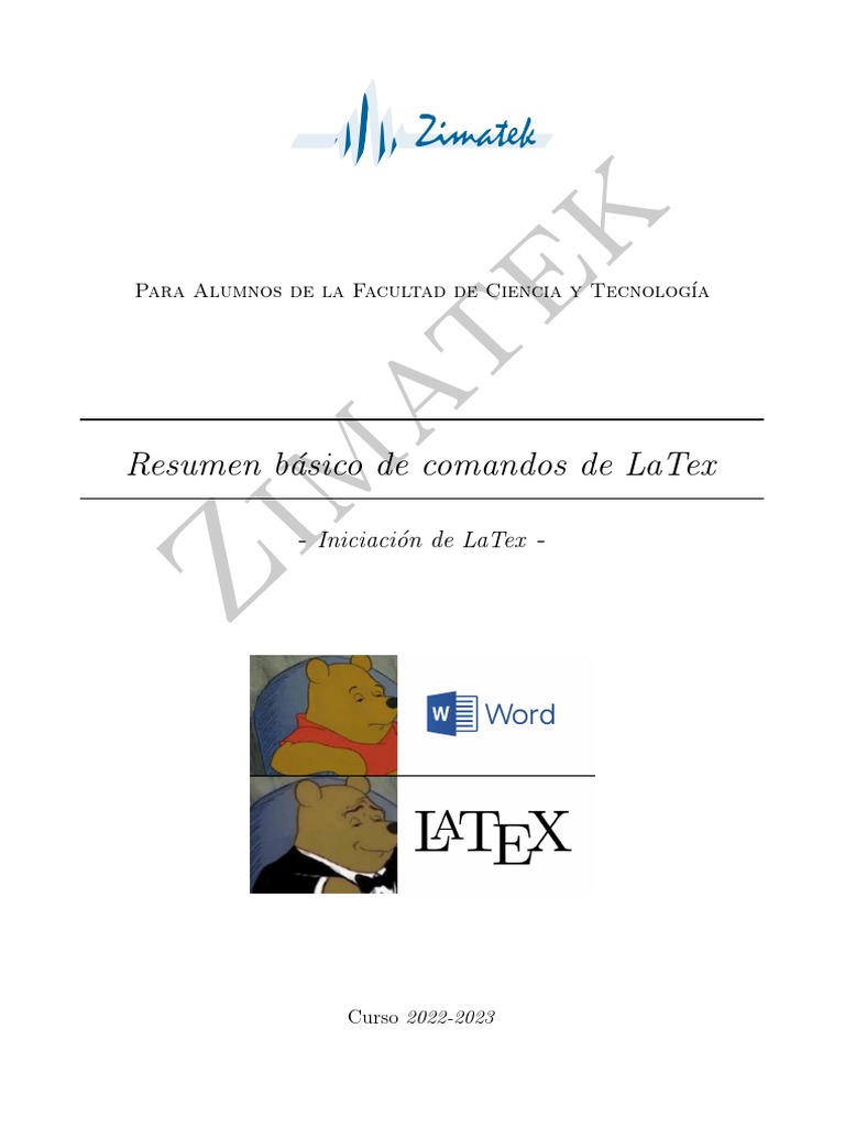 Guía Básica de LaTeX para Estudiantes | PDF | Matemáticas