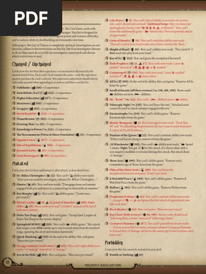 arkham horror card game taboo list The New & Current Format 300g Standard Heavy Stock Double sided matt lamination Description Peer Beyond the Veil -