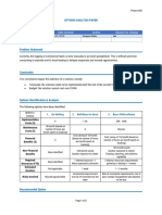 Options Analysis Example