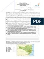 1 Atividade de Cartografia I - 2023