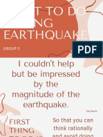 What To Do During Earthquake