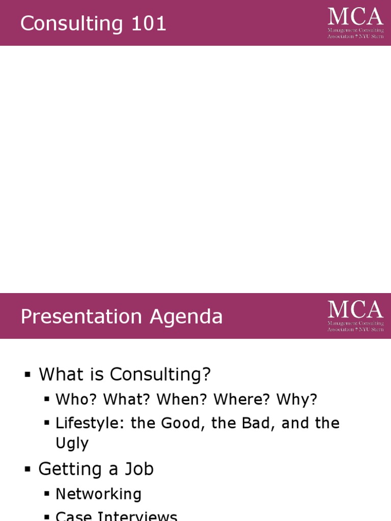 Consulting 101 Download Free Pdf Business