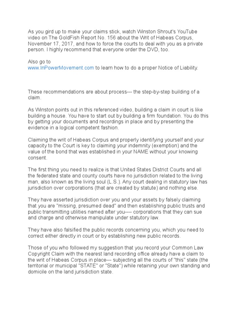 A Most Powerful Process PDF Prosecutor Writ