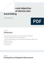 Apresentação Subjective and Objective Measures of Democratic Backsliding