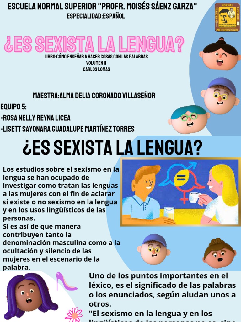 ¿Es Sexista La Lengua | PDF | Sexismo | Ciencia cognitiva