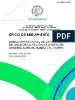 5 - Oficio de Seguimiento #870-21 Dirección Regional Gendarmería Aysén Sobre Protocolos Sanitarios Junio-23