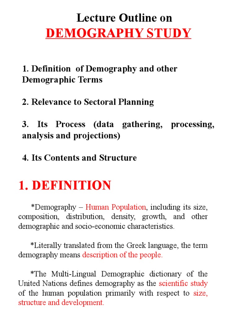 Demography Study Pdf Demography Economic Growth