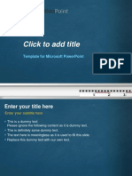 Microsoft PowerPoint Template