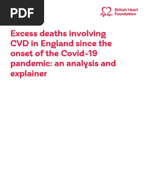 Excess Deaths Involving Cvd in England an Anlysis and Explainer