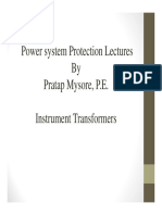 Power System Protection Lectures - Instrument Transformers