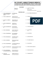 DB Cause List for 03.05.2023, At PHC, Atd Bench