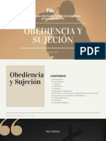 Obediencia y Sujeción