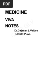 Medicine Viva Notes by Dr. Vaidya