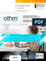 DB HSE - OTHM Welcome Brochure in Details