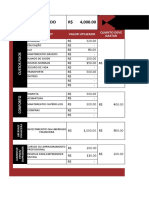 Planilha Do Orçamento