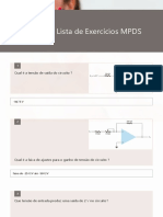 1° Lista de Exercícios MPDS