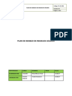 PL-SIG-001 Plan de Manejo de Residuos Sólidos