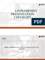 Your PowerPoint Presentation Checklist - MAJ 08 21