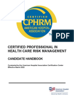 AHA - CC CPHRM Handbook