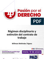 Régimen Disciplinario y Extinción Del Contrato de Trabajo PDF Gratis