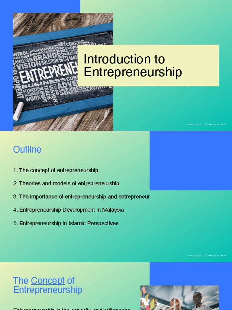 1 Introduction to Entrepreneurship | PDF | Entrepreneurship | Social ...