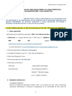 Estructura de Informe Preliminar de Línea Base.20.07.2021