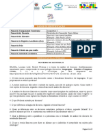 Roteiro de Leitura II - LinguÃ - Stica I - MÃ Dulo IIA - Terezinha - 2023