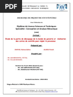 Etude de La Partie de Découpage de La Bande de Garantie Et ...