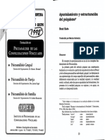 Kaës - Apuntalamiento y Estructuración Del Psiquismo