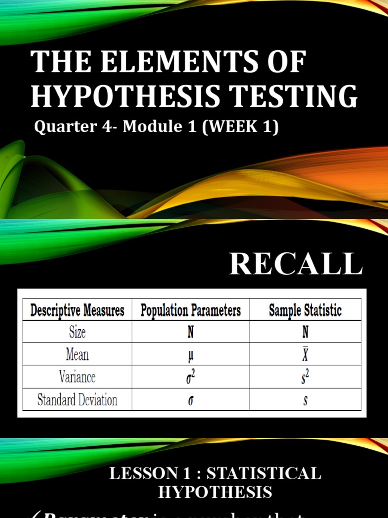 Hypothesis Testing Fundamentals | PDF | Hypothesis | Statistics