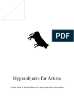 Hyperobjects For Artists: A Reader, Edited by Timothy Morton and Laura Copelin With Peyton Gardner