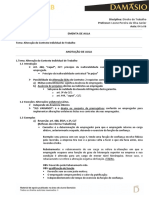 Resumo - Direito Do Trabalho - Aula 04 A 06 - Alteracao Do Controle Individual de Trabalho - Leone Pereira