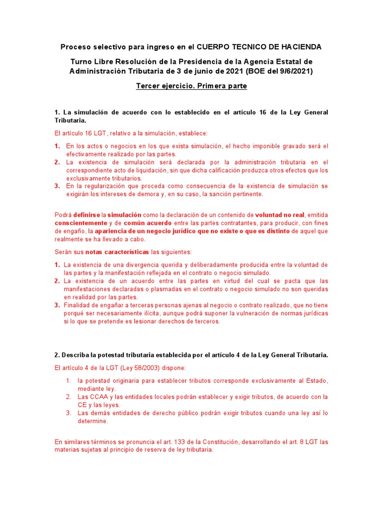 Simulación y Deuda Tributaria LGT | PDF | Pagos | Mandato