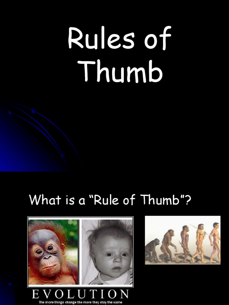 Rules of Thumb PDF Verb Subject (Grammar)
