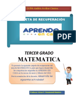 Carpeta de recuperación matemáticas