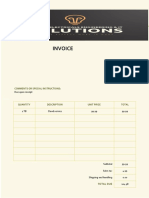 Basic Invoice With Sales Tax
