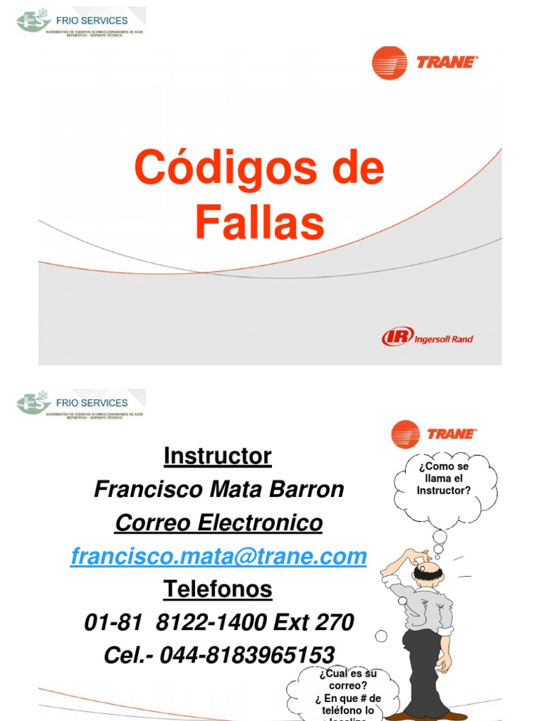 Códigos de Fallas Traner | PDF | Presión | Intercambiador de calor